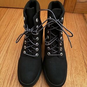 Timberland Black Heeled Boots
